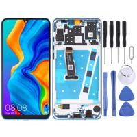 LCD-scherm en digitizer volledige montage met frame voor Huawei P30 Lite/Nova 4e (blauw) - thumbnail