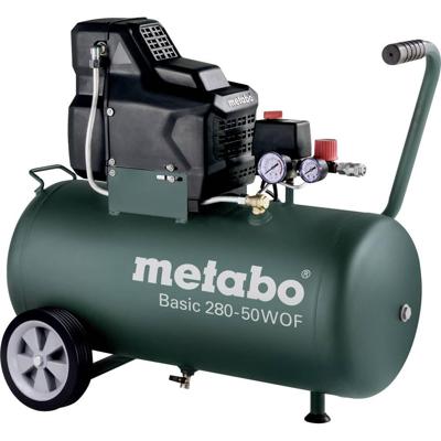 Metabo Basic 280-50 W OF Compressor 1,7 kW Olievrij - 601529000 Metabo Basic 280-50 W OF Compressor 1,7 kW Olievrij - 601529000