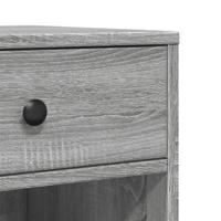 Printerkastje met wielen 60x40x68,5 cm grijs sonoma eikenkleur - thumbnail