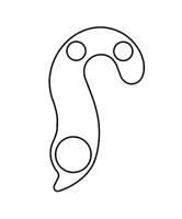 Union derailleurpad gh-135 met schroefset m4x0.7 - thumbnail