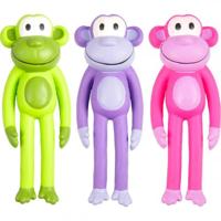 Hondenspeelgoed Latex Aapje - 16 cm 6 x 4.5 x 16 cm Flamingo Multicolor - thumbnail