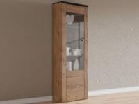 Vitrinekast LARZAC 1 deur lefkas eik - thumbnail