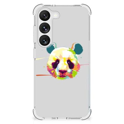 Samsung Galaxy S23 Stevig | Bumper Hoesje | Panda Color Samsung Galaxy S23 Stevig | Bumper Hoesje | Panda Color