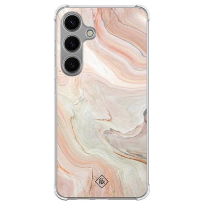 Samsung Galaxy S24 shockproof hoesje - Marmer waves Samsung Galaxy S24 shockproof hoesje - Marmer waves