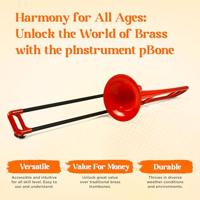 Jiggs pBone Bb Tenor Trombone Rood met tas - thumbnail