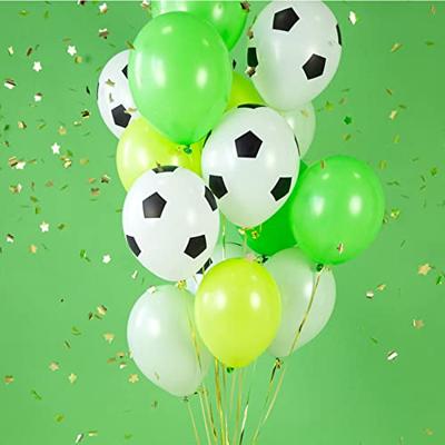 Voetbal Ballonnen Puur wit 30cm (6st)