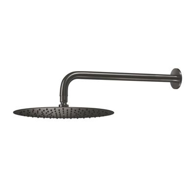 Qisani Flow hoofddouche Ø25cm met douche-arm gun metal