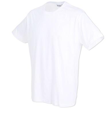 2-pak heren Ondershirts - Grote maten - Ronde hals - Heren T-shirt, wit en zwart