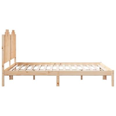 Bedframe extra lang zonder matras massief hout 160x210 cm