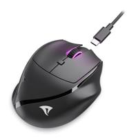 Sharkoon officepal m25w muis (zwart, 400 - 4000 dpi, rgb, 2,4 ghz / usb) - thumbnail