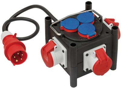 Brennenstuhl Compacte rubberen stroomverdeler BSV 3 LS E/16 2 IP44 1 meter stekkerdoos