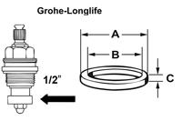 Cornat Dichting Kraan Grohe 1/2 16.5 (4St) - TEC380316 - thumbnail