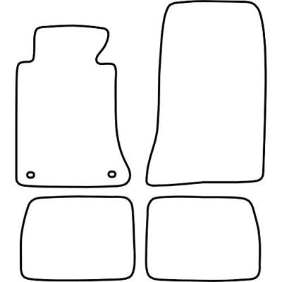 Automatten passend voor Mercedes E Klasse W124 1985-1995 TMME500