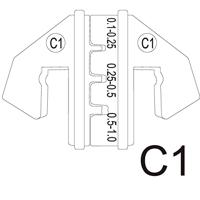 TOOLCRAFT PLE-0C1 Krimp-onderdelen Platte stekkers Krimpbereik: 0.1 tot 1 mm² Geschikt voor merk: TOOLCRAFT PZ-500 - thumbnail