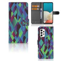 Samsung Galaxy A53 | Book Case | Abstract Green Blue - thumbnail