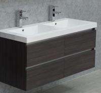 Wiesbaden Vision onderkast dubbel+ 4 laden 120x46 houtnerf grijs - thumbnail