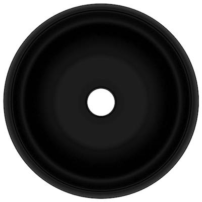 Wastafel rond 40x15 cm keramiek matzwart