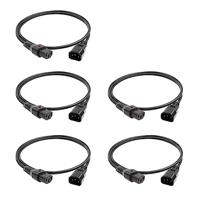 ACT AK5328 Netsnoer C13 IEC-Lock/C14 | Zwart | 2 meter | PC1021 | 5-Pack - thumbnail