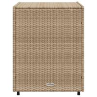 Tuinkast 55x59x69 cm poly rattan beige - thumbnail