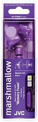 JVC HAFX38MV Marshmallow Oortelefoon Met Microfoon & In-line Afstandsbediening (Violet)