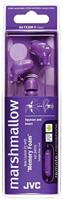 JVC HAFX38MV Marshmallow Oortelefoon Met Microfoon & In-line Afstandsbediening (Violet) - thumbnail