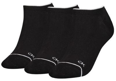 Calvin Klein Dames Sneakersokken 3-pack Zwart-One Size (37-41)