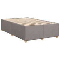 Boxspring met matras stof taupe 120x190 cm - thumbnail