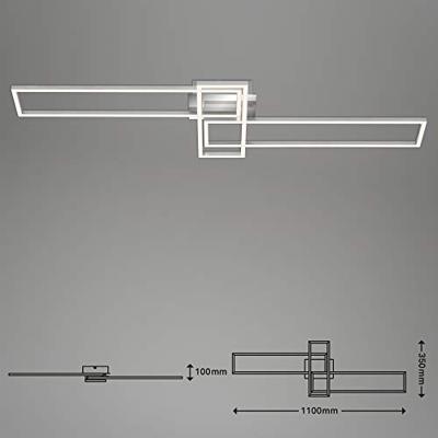 Briloner Plafondlamp (3-voudig rechthoekig (chroom))