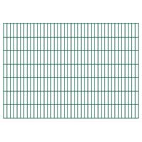 vidaXL Dubbelstaafmatten 2,008x1,43 m 6 m (totale lengte) groen - thumbnail