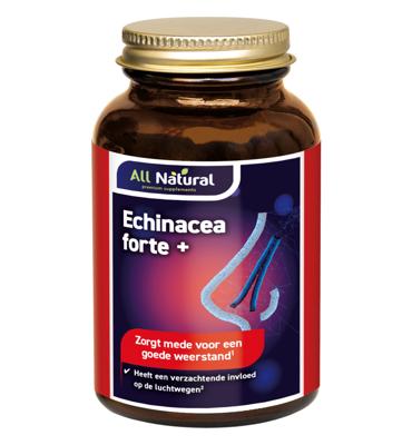 All Natural Echinacea forte plus cats claw 120 Vegetarische capsules