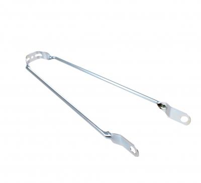 Spatbordstang 28" zilver (per stuk)