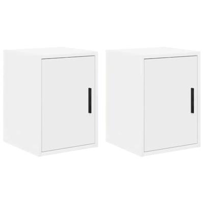 VidaXL Garagewandkasten 2 st spaanplaat wit VidaXL Garagewandkasten 2 st spaanplaat wit