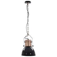 VidaXL Plafondlampen 2 st rond e27 zwart - thumbnail