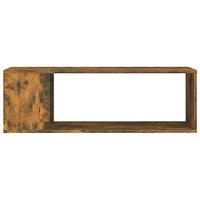 Tv-meubel 100x24x32 cm bewerkt hout gerookt eikenkleurig - thumbnail