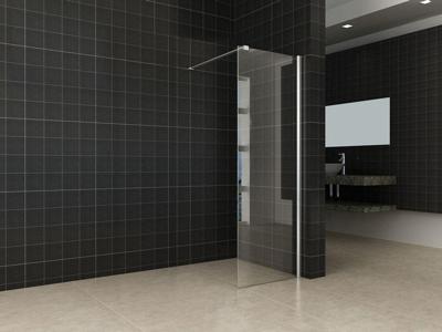 Wiesbaden inloopdouche + muurprofiel 600x2000 10mm NANO glas