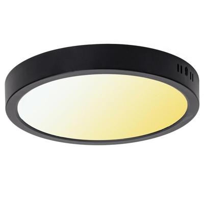 Velvalux LED Paneel Downlight Ø30 - 24W 2700lm - Zwart - Aanpasbare Lichtkleur