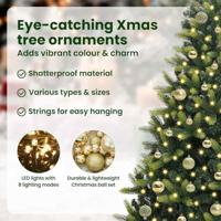 VidaXL Kunstkerstboom met scharnier 150 leds groen 150 cm pvc en pe - thumbnail