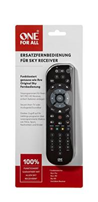 One For All URC 1635 Sky Receiver Afstandsbediening Zwart - thumbnail