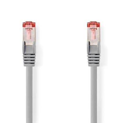 Nedis CAT6 Netwerkkabel | RJ45 Male | RJ45 Male | S/FTP | 10.0 m | Rond | LSZH | Grijs | Label - CCGL85221GY100
