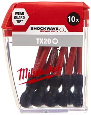 Milwaukee SHOCKWAVE™ IMPACT DUTY schroefbits TX20 x 50 mm VE=10 - 4932430877