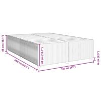 Bedframe zonder matras 160x200 cm fluweel zwart - thumbnail