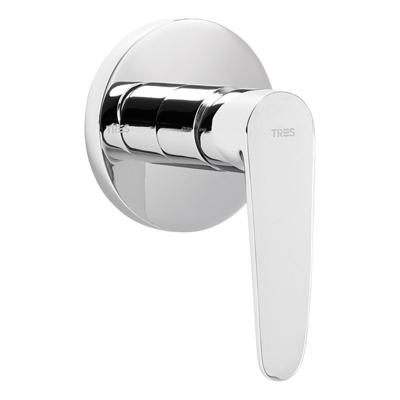 Tres Flat Inbouw douchemengkraan Chroom 20417701