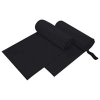 Sporthanddoeken 2 pcs Zwart 200 x 100 cm Polyester en polyamide - thumbnail