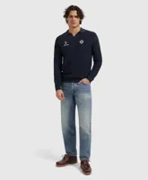 Pure Path Own The Journey Knitwear Polo Sweater Heren Donkerblauw - Maat M - Kleur: Donkerblauw | Soccerfanshop - thumbnail