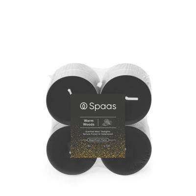 8 Maxi Geurtheelichten Warm Woods kaars Spaas - Spaas