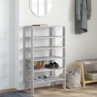 Schoenenrek 61x32x105 cm bewerkt hout grijs sonoma eikenkleurig - thumbnail