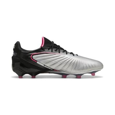 PUMA King Ultimate Gras / Kunstgras Voetbalschoenen (MG) Zilver Zwart Roze