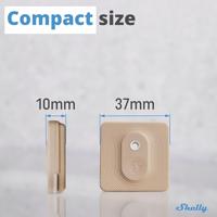 Shelly Shelly BLU H&T Mocha Temperatuursensor en luchtvochtigheidssensor Bluetooth - thumbnail