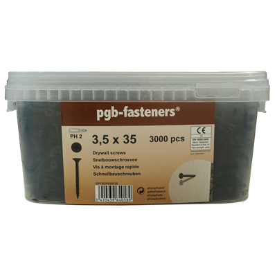 pgb-Europe PGB-FASTENERS | Snelbouwschr. 3,5x45 gefosf/Em 2000 | 2000 st GP70GP035045