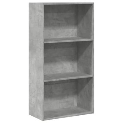 Boekenkast 60x30x114 cm bewerkt hout betongrijs Boekenkast 60x30x114 cm bewerkt hout betongrijs